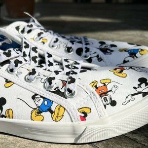DISNEY PARKS RETRO VINTAGE ALL OVER MICKEY SNEAKER